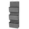 mDesign Fabric Over Door Hanging Storage Organizer - 3 Pockets